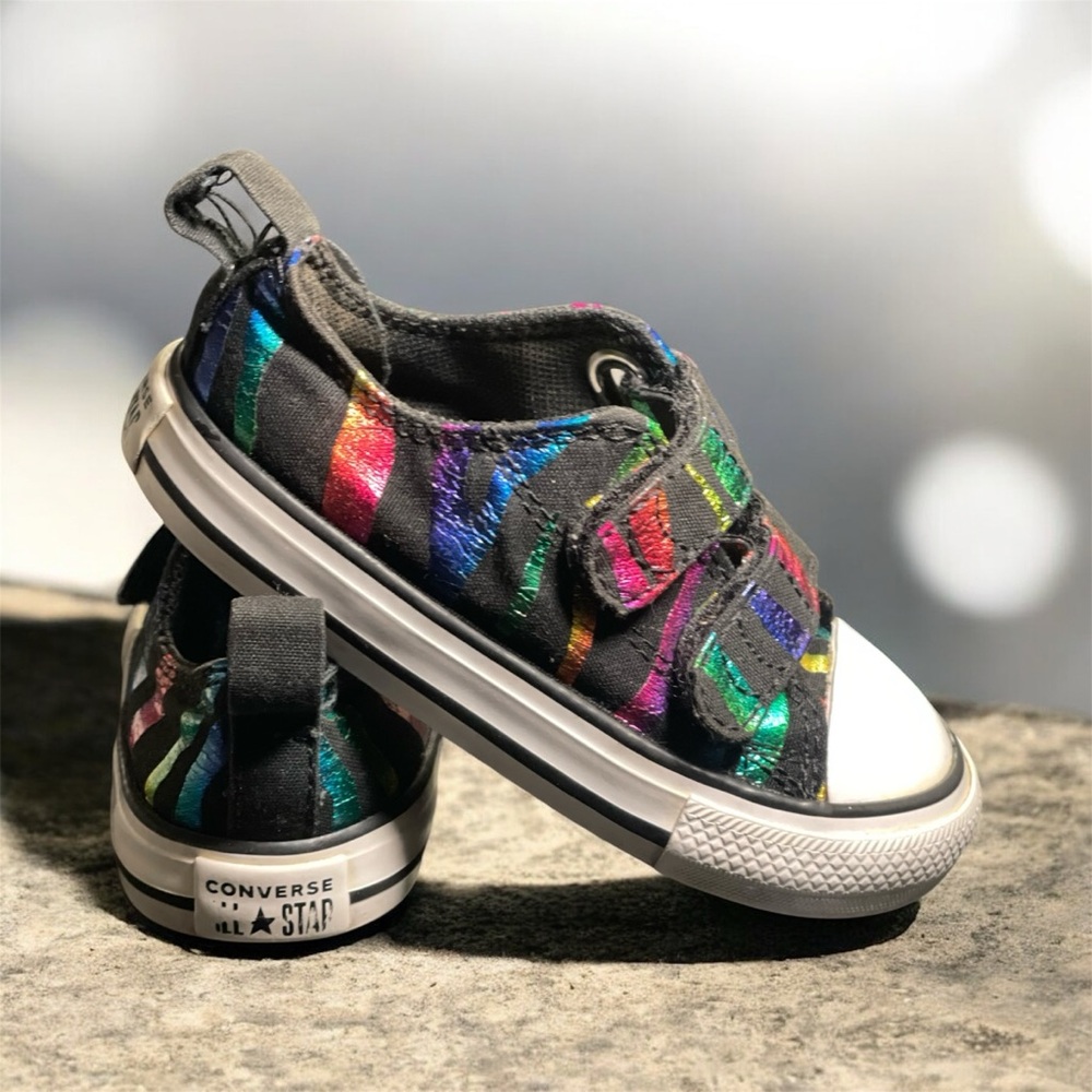 ans Baby Shoes Size 6 – Multicolor Canvas Sneakers